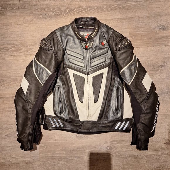 Motorcycle protective leather jacket Joe Rocket size 50 - Picture 1 of 6